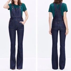 Madewell flea market flare overalls